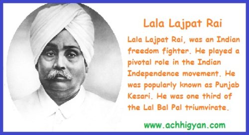 लाला लाजपत राय की हक़ीकत जीवनी Lala Lajpat Rai Biography In Hindi