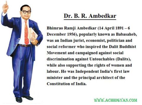 Dr B.R Ambedkar Biography In Hindi, डा. भीम राव अंबेडकर की जीवनी