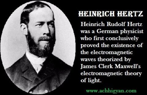 वैज्ञानिक हाइनरिख़ हर्ट्ज़ की जीवनी | Heinrich Hertz Biography In Hindi