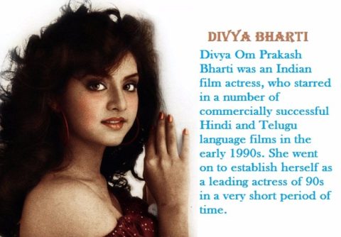 अभिनेत्री दिव्या भारती की जीवनी | Divya Bharti Biography In Hindi