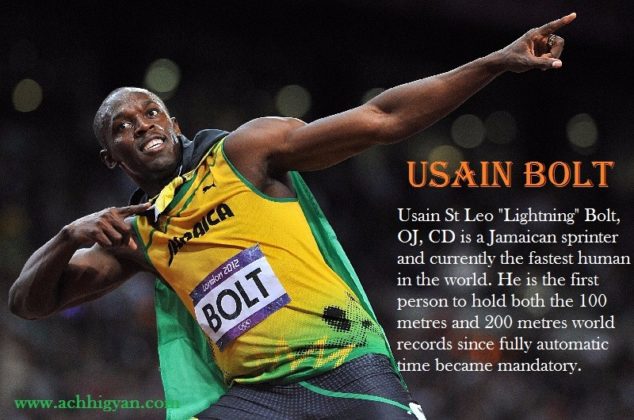 एथलेटिक्स उसैन बोल्ट की जीवनी | Usain Bolt Biography in Hindi