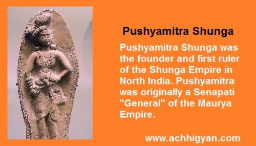 सम्राट पुष्यमित्र शुंग की जीवनी, इतिहास | Pushyamitra Shunga History in Hindi, 
