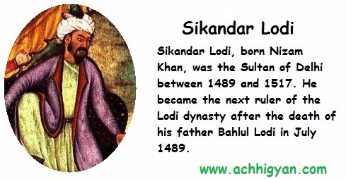 सिकंदर लोधी का इतिहास, जानकारी | Sikandar Lodi History in Hindi