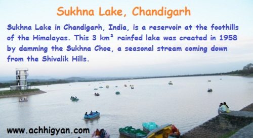 सुखना झील का इतिहास - Sukhna Lake History in Hindi