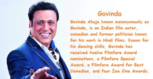 अभिनेता गोविंदा की जीवनी | Govinda Biography in Hindi