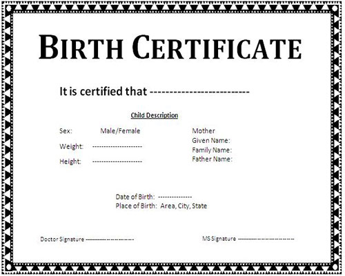 Birth registration