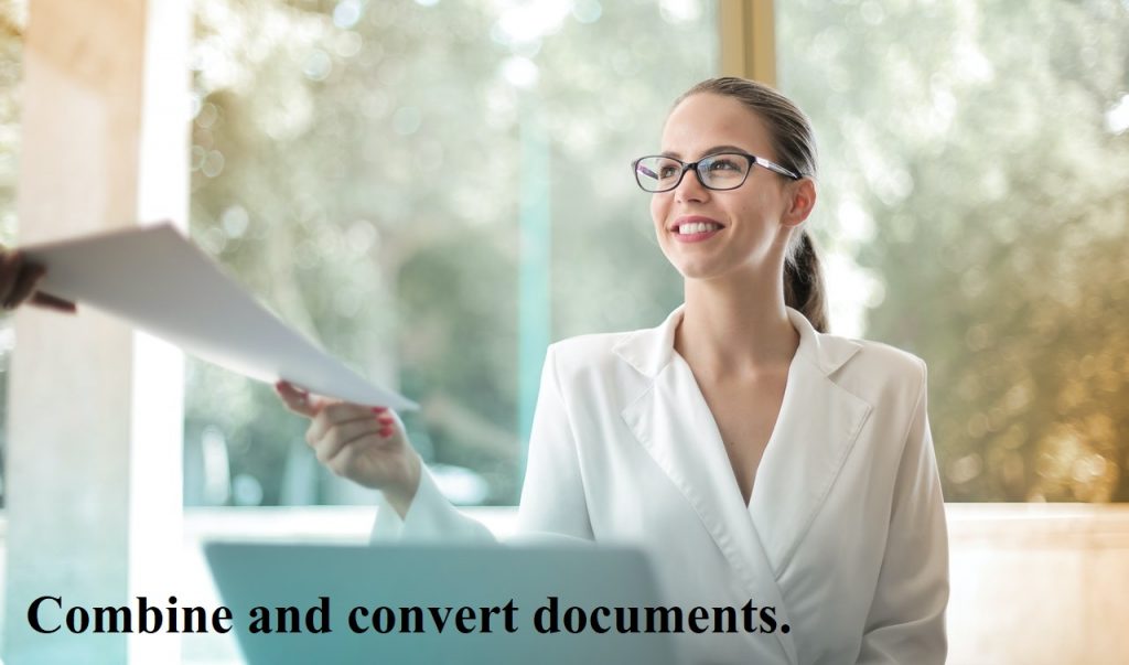 How to combine and convert documents online?